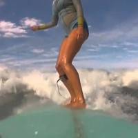 妊婦サーファーによる出産間近までのサーフィン動画ダイアリー