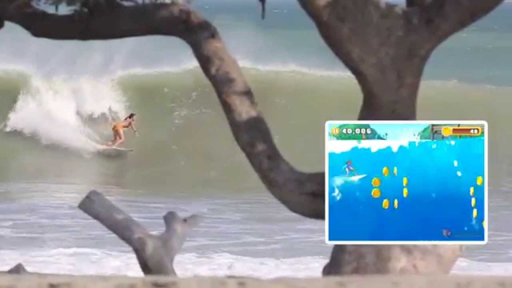 サリー・フィッツギボンズのスマホゲームアプリ「Sally Fitzgibbons Surfing」