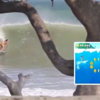 サリー・フィッツギボンズのスマホゲームアプリ「Sally Fitzgibbons Surfing」