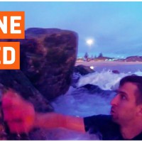 危機一髪のドローン救出映像