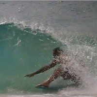 ゴールドコーストの小波スナッパーでツインフィンセッション:アッシャー・ペイシー