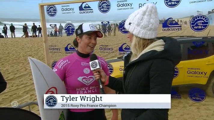 2015年度ウイメンズWCT第九戦「ロキシー・プロ・フランス」：最終日ハイライト