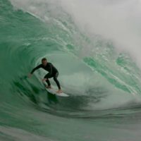 今年はマーギーズプロの舞台にならなかったザ・ボックスをWSLコミッショナーがテストライド