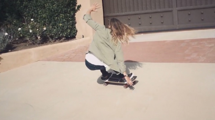 Courtney Conlogue skating carver