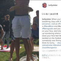 呼吸法のトレーニング中にケリー・スレーターが失神する衝撃映像