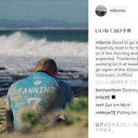 足首負傷のミック・ファニングの現状!Jベイに出場なるのか!?