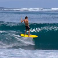 スタイルのオジーとバーチ、エアーのミッチとヤゴが見せるメンタワイでのフリーサーフ