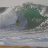 2017年春のファーストスウェルがヒットしたザ・ウェッジ（南カリフォルニア）