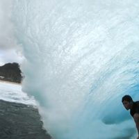 GoPro水中ショットはここまで撮れる!オアフ島ノースショアのバレル動画