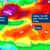 イベント最終日予定だった本日オフとなったパイプマスターズ:今後の波予報