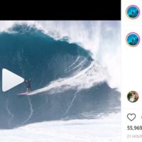 ジョーズ史上過去最高のライディング？ビリー・ケンパーのビッグバレル動画