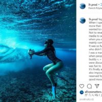 狂気のスラブがブレイクするチョープーで泳ぐ美人水中カメラマン!?