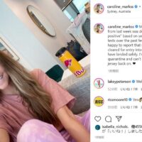 キャロリン・マークスのコロナ検査は偽陽性！無事にオーストラリア入りへ