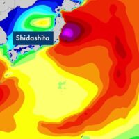 オリンピック開催期間前日!サーフィン競技会場となる志田下の波予報