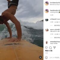 サーフィンの概念を覆すハンドスタンドサーファー!逆立ちライド動画