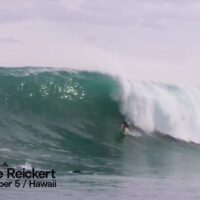 若手女性ビッグウェイブサーファーのアニー・レイカート！ジョーズでのビッグバレル動画