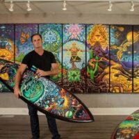 サーフアーティストのドリュー・ブロフィーが新型コロナ重体でクラウドファンド