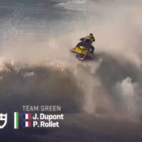 ナザレチャレンジ開催中に発生したジェットスキー転覆事故動画