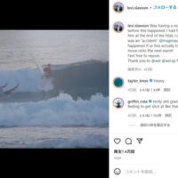 ボードを相手サーファーに蹴り飛ばしたのは意図的!?ヒート中の危険行為