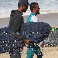 2月最終日のスーパーチューボス(ポルトガル)!CTサーファーのウォームアップ動画