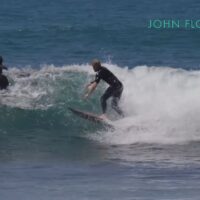 ジョンジョンとカイのローワーズサーフィン動画!WSLファイナルの波予報も