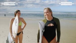 ウイメンズCTサーファーがバーレーヘッズへ！ウォームアップサーフィン動画