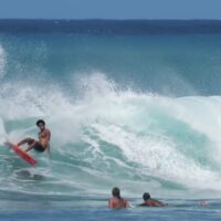 ツインピンに乗るマイケル・フェブラリー！Vランドでのフリーサーフィン動画