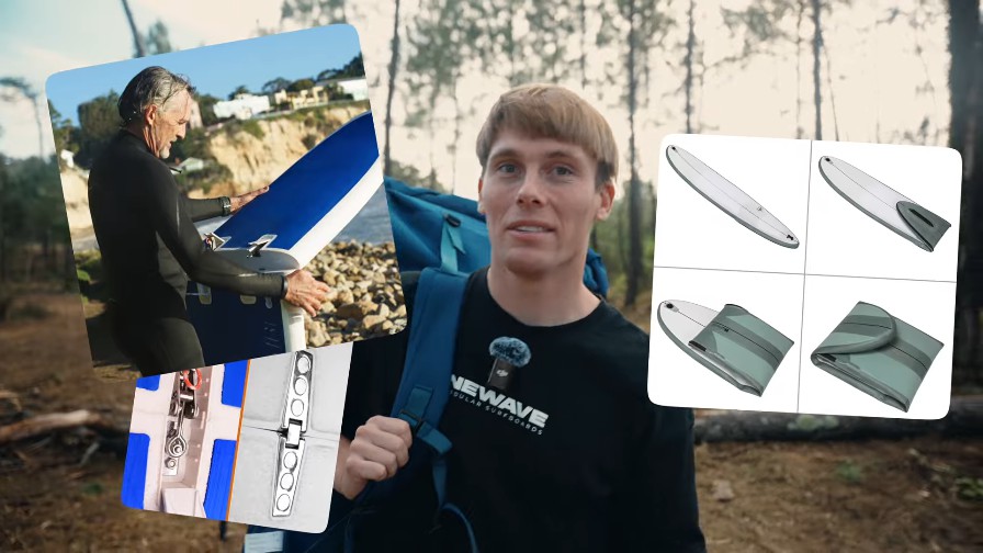 ニューウェイブからソフトトップの組み立て式サーフボードがリリースされる事に