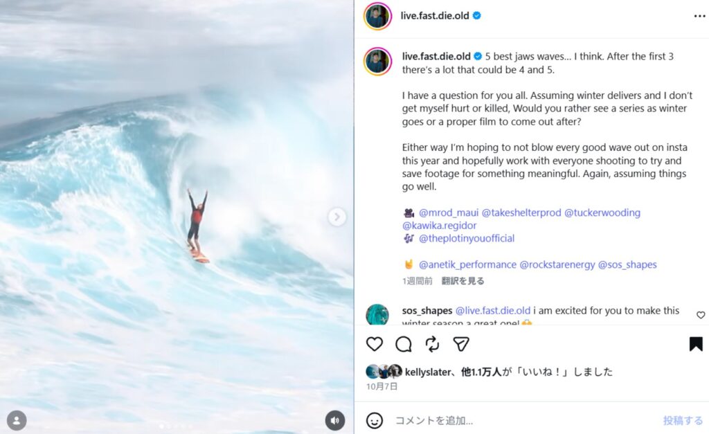 【必見】エルニーニョ年を控えアルビー・レイヤーがSNS投稿したジョーズでのトップ5動画